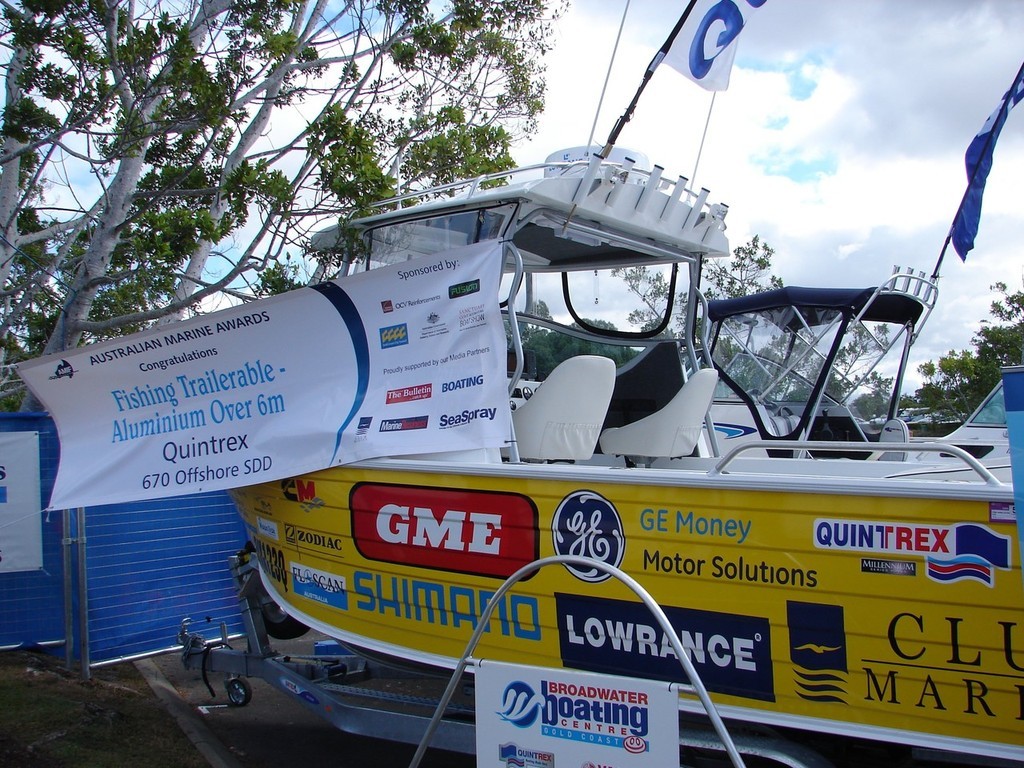 Aluminium, stern drive and diesel all in this first rate package from Quintrex.  © SW